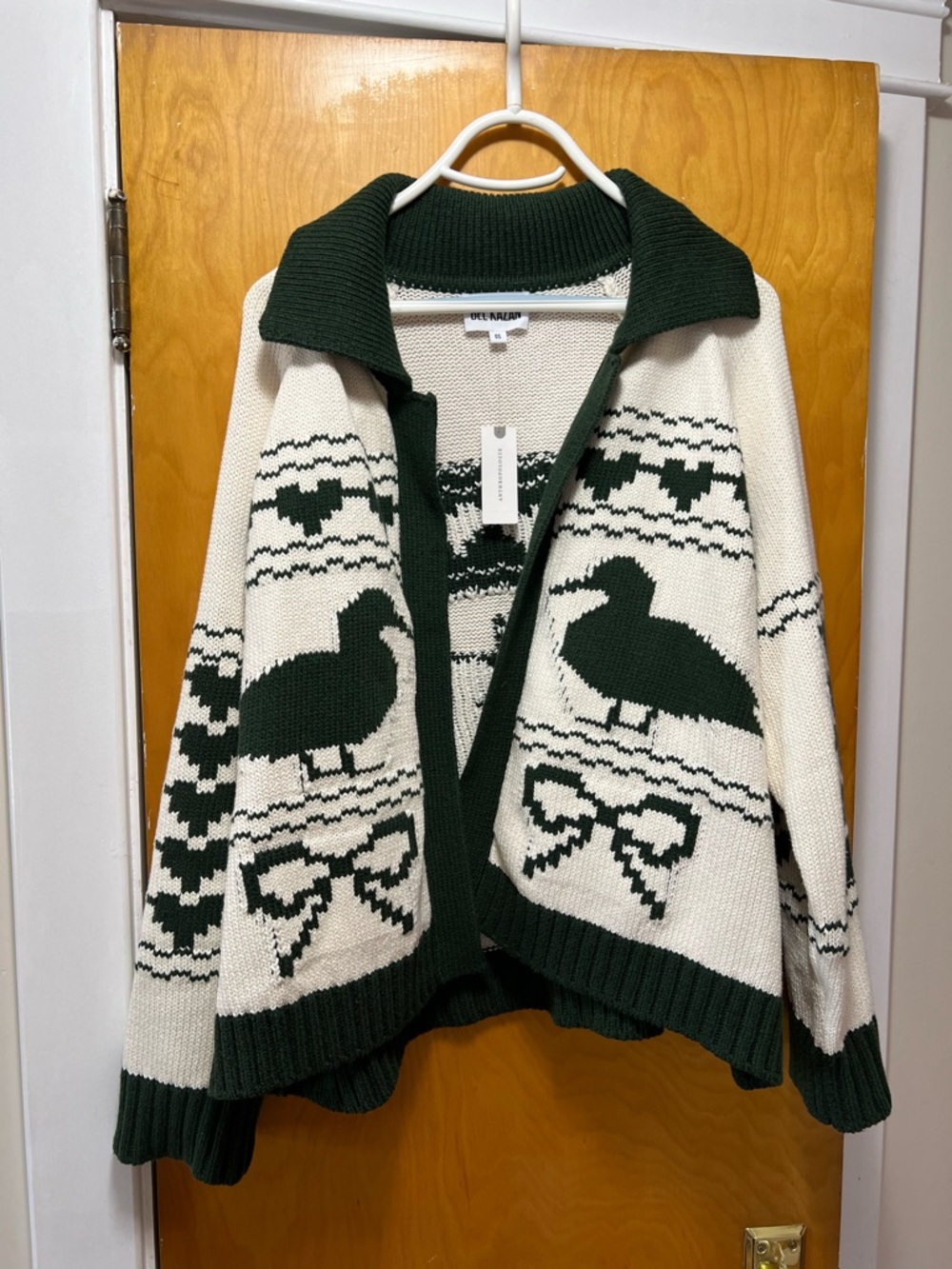 Anthropologie Duck Fair Isle Open Cardigan - Picture 9 of 11